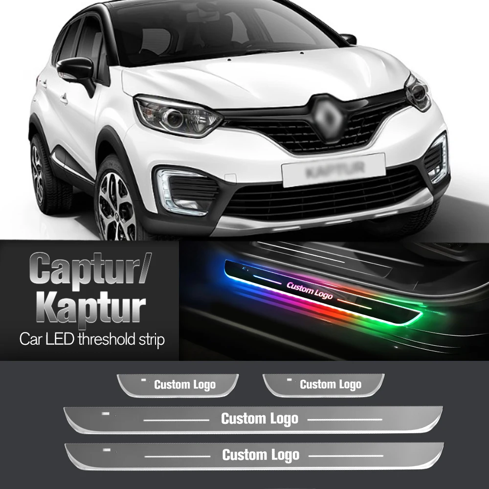 

Car Door Sill Light For Renault Captur Kaptur 2013-2023 2015 2017 Customized Logo LED Welcome Threshold Pedal Lamp Accessories