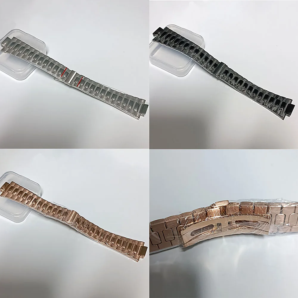 

13mm Width High Quality Luxury Brand Full Solid Stainless Steel Daily Strap Men's watches Accessories Tool