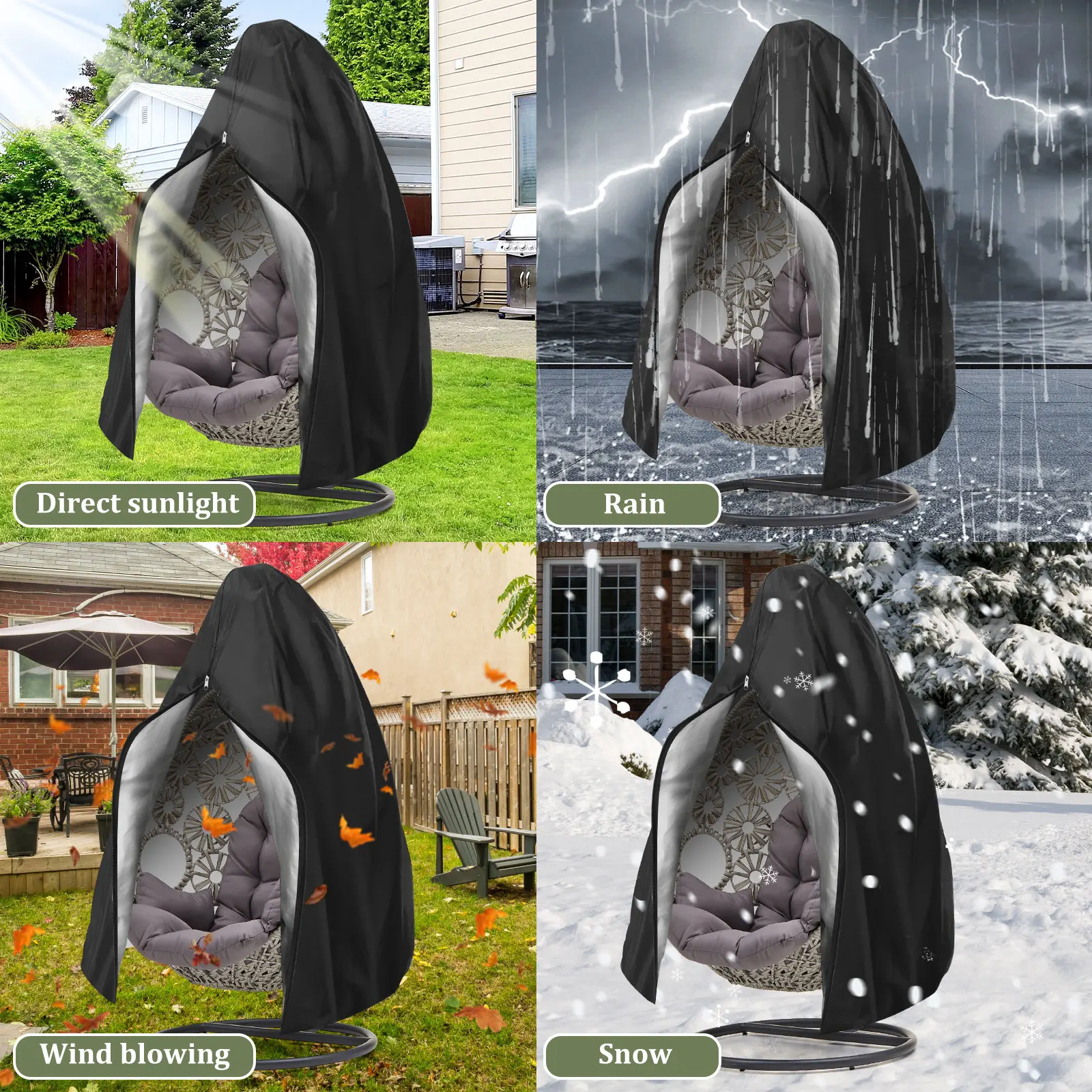 Waterproof Oxford Cloth Hanging Egg Chair Cover