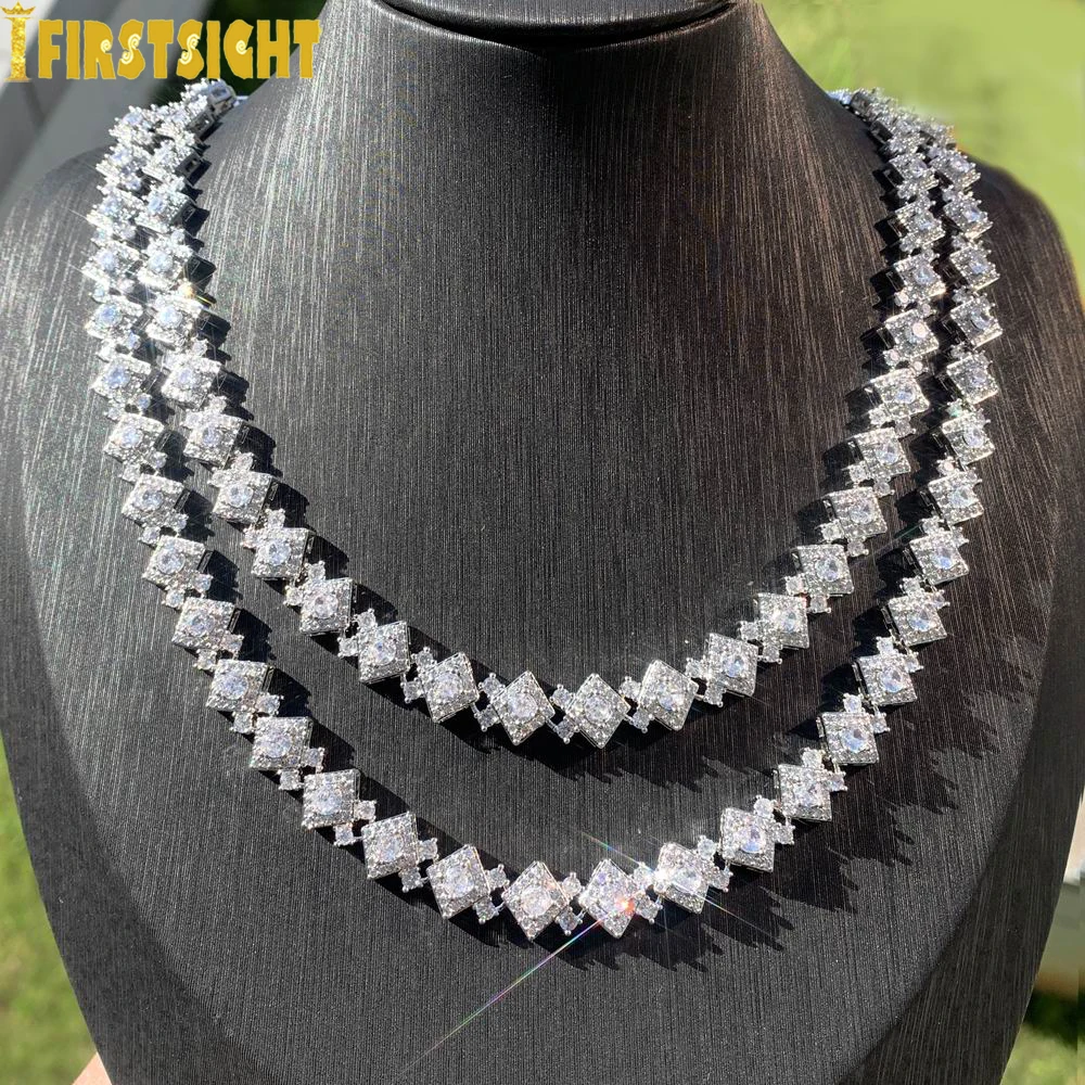アクセサリー glitter Clustered Tennis Chain Necklace Clustered Tennis Chain Necklace【SILVER】 | Glitter
