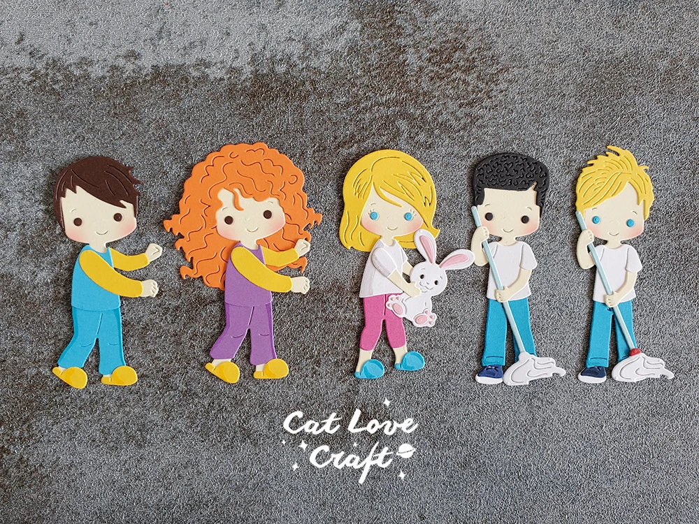 Catlove 어린이 방 시리즈 금속 절단 다이 스크랩북 스텐실 다이 컷 카드 만들기 DIY 공예 엠보싱 2022 년 새로운 다이 만들기