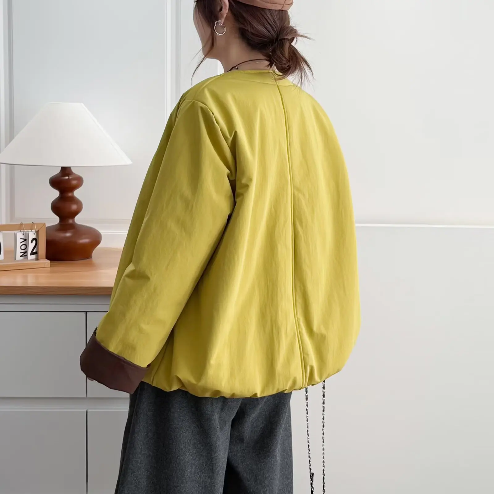 XXXXL Fashion Plus Size Women's Parkas New Winter Casual multi-color Block Padded Jacket Warm Coat 2588