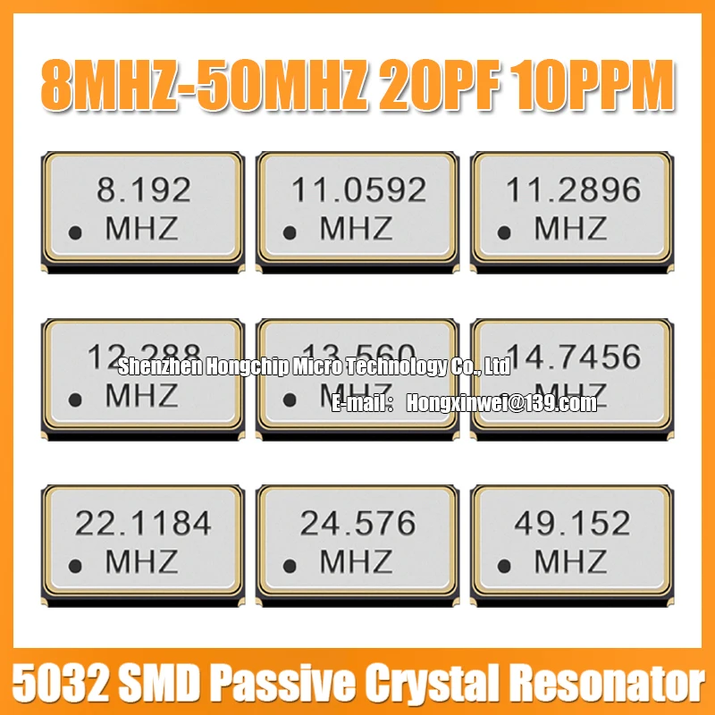 10PCS 5032 13.560MHZ Passive Crystal Resonator 13.56M SMD-4 5.0*3.2mm 4P Industrial Grade Resonator 20PF 10PPM