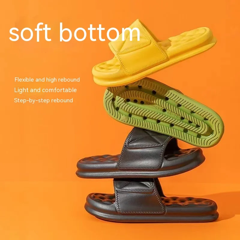 Women Thick Platform Cloud Slippers Summer Beach EVA Soft Sole Slide Sandals Leisure Men Ladies Indoor Bathroom Anti-slip Shoes 4