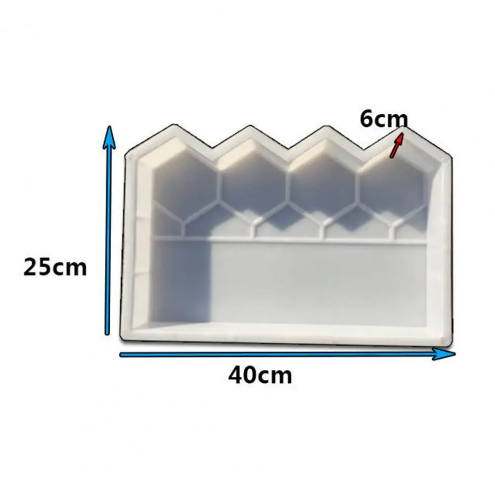 Guardrail Cement Mold Easy to Use Cement Mold Reusable Brick for Garden Fence Patterns Home Decoration Guardrail