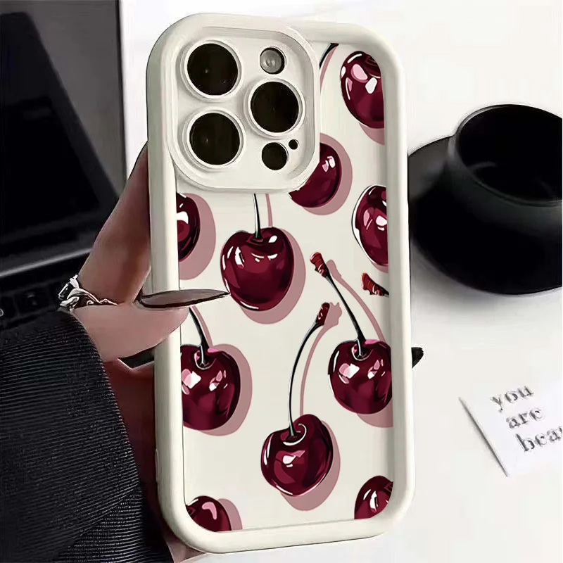 Cherry Fruit Soft Phone Case Cover – Vibrant, Stylish Protection