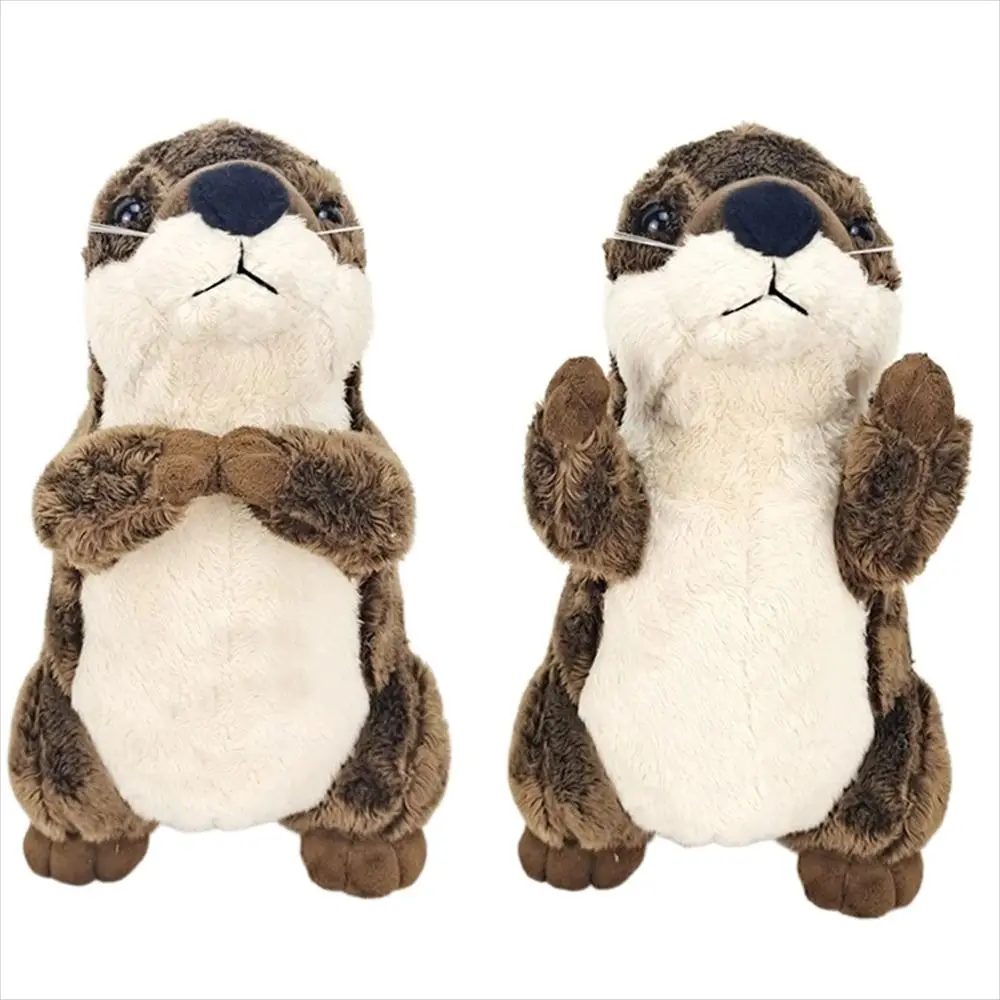 Birthday Gifts Boys And Girls Simulation Bedtime Friend Otter Plush Toy Real Life Otter Otter Stuffed Animal Otter Doll original thomas and friend trackmaster metal train diecast 1 43 crane alloy locomotive kids toys for boys baby educational gift