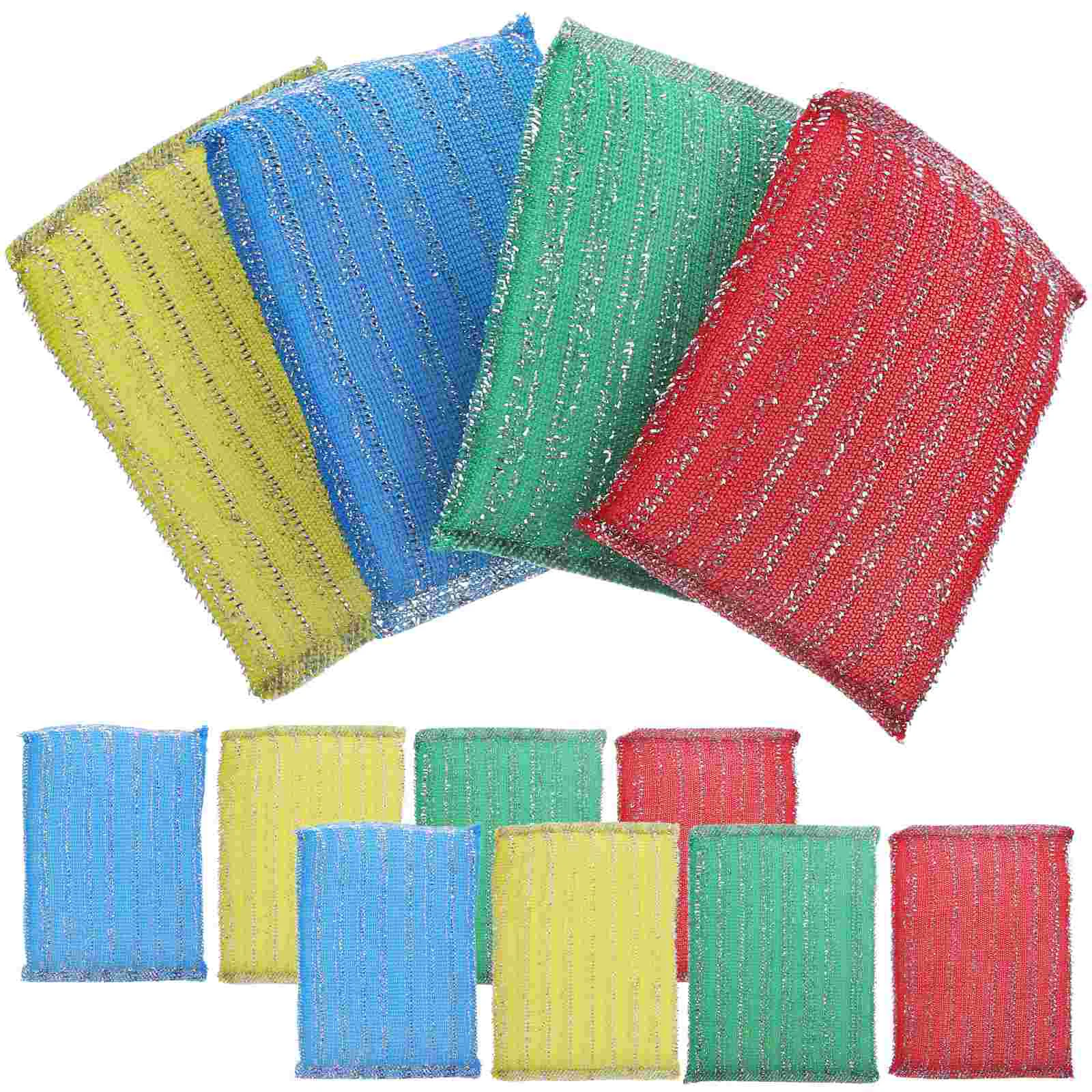 

20 Pcs Scouring Pad Kitchen Cleaning Cloth Sponges Washing Dishes Compact Scrub