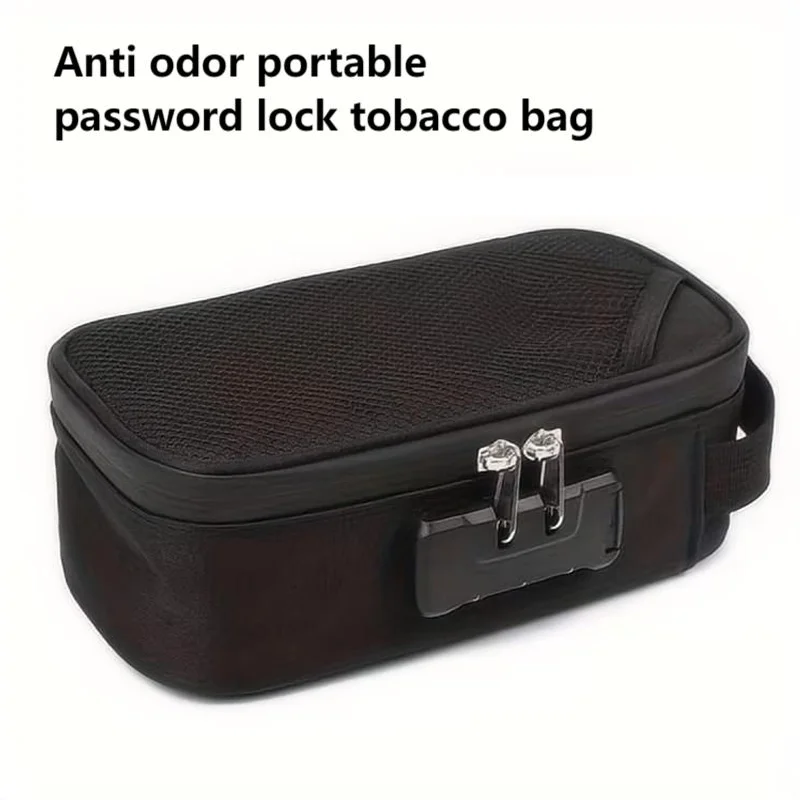 Smell Proof Bag Large-capacity With Lock Activated Carbon Deodorant Bag Portable Pipe Bag Convenient