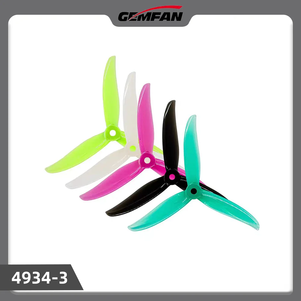Gemfan SBANG 4934 4.9X3.4X3 3-Blade PC Propeller CW CCW for FPV Freestyle 5inch Drones Juicy Sbang DIY Parts 4pcs/bag