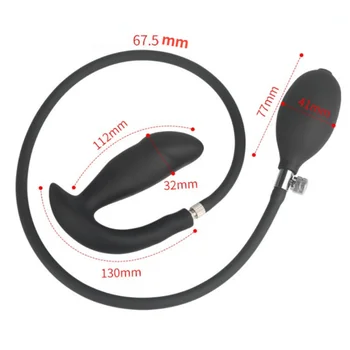 Go Out Silicone Inflated Super Big Anal Plug Dildo Pump Butt Plug Anal Dilator Prostate Massage Anus Extender Dilatador Sex Toys 3