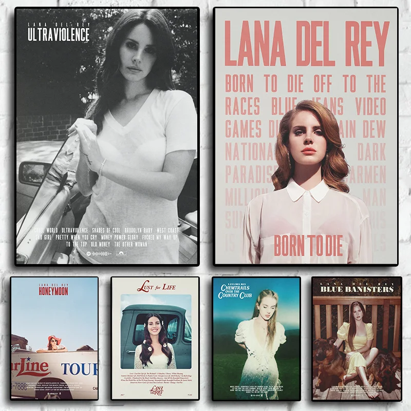 Lana Del Rey Music Album Poster Canvas Painting Art Home Wall Decor Picture No Frame Rap Hip Hop For Living Room