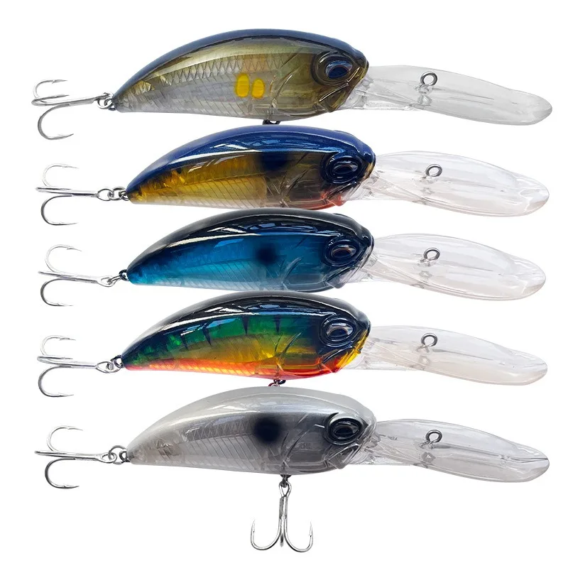 Crankbait 41g 14.6cm Long Tongue Crank Wobbler Floating Fishing Lures Artificial Hard Baits Diving Chubby Bass Pike