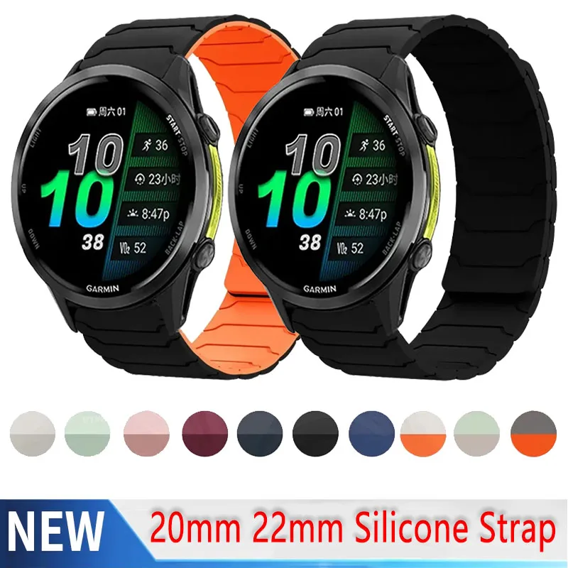Premium Soft Silicone Magnetic Bracelet Wristband - Garmin Venu 3 Accessories