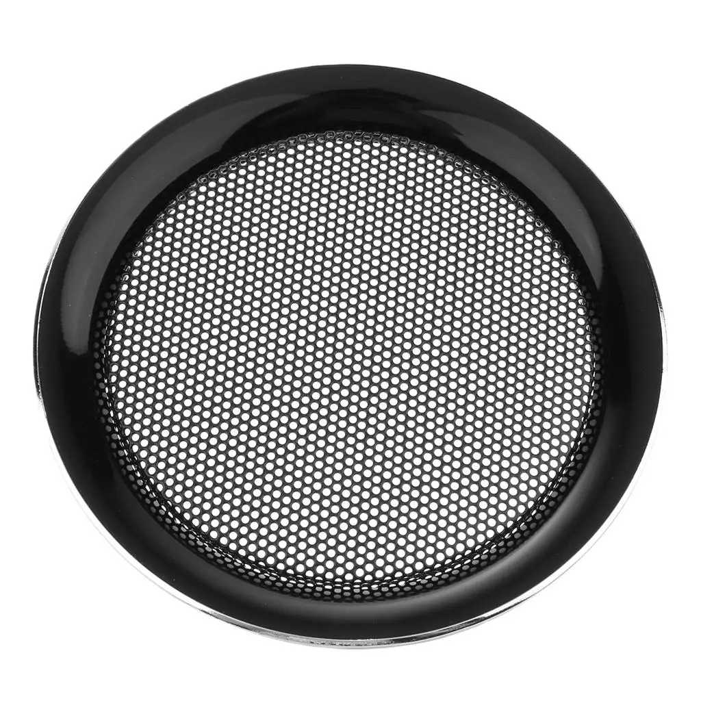 6.5 Inch Speaker Grills Cover Case for Speaker Mounting Home Audio DIY 177mm Outer Diameter Black