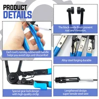 Motorsi 9 шт., плоскогубцы для хомутов, инструмент для проволоки, мазута, водяного шланга, автоматические инструменты для нагревателя радиатора охлаждающей жидкости и водяного шланга — изображение 4