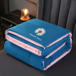 New 2020 Autumn Winter Quilt Double-sided Four Seasons Quilts Thicken Single Double Duvet Comforter Queen Twin King Size Adults