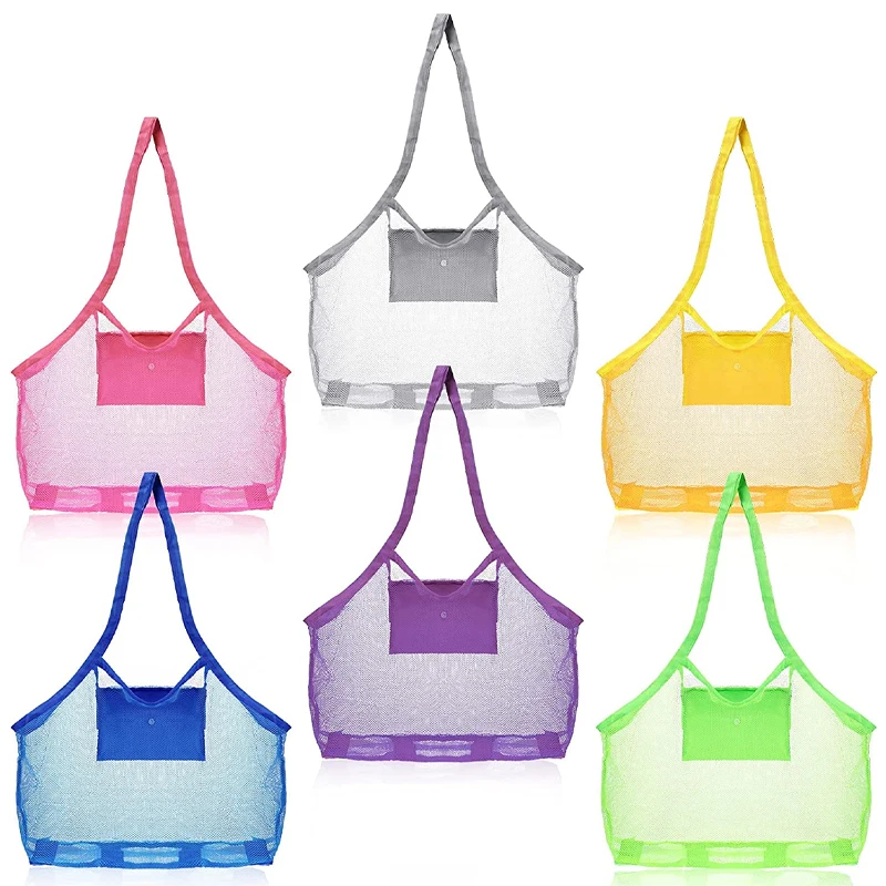 Children Sand Away Portable Mesh Beach Bag 6