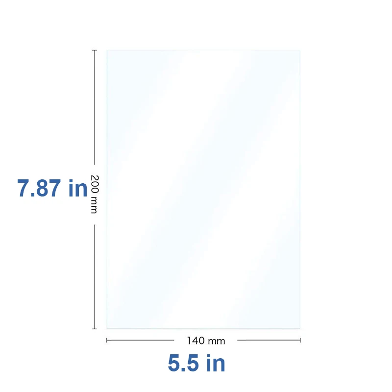 

FEP Film 5.5 In 200*140mm for Creality ANYCUBIC Photon S Elegoo Mars 0.15mm UV Resin 3D Printers Release Films Printer FEP Sheet