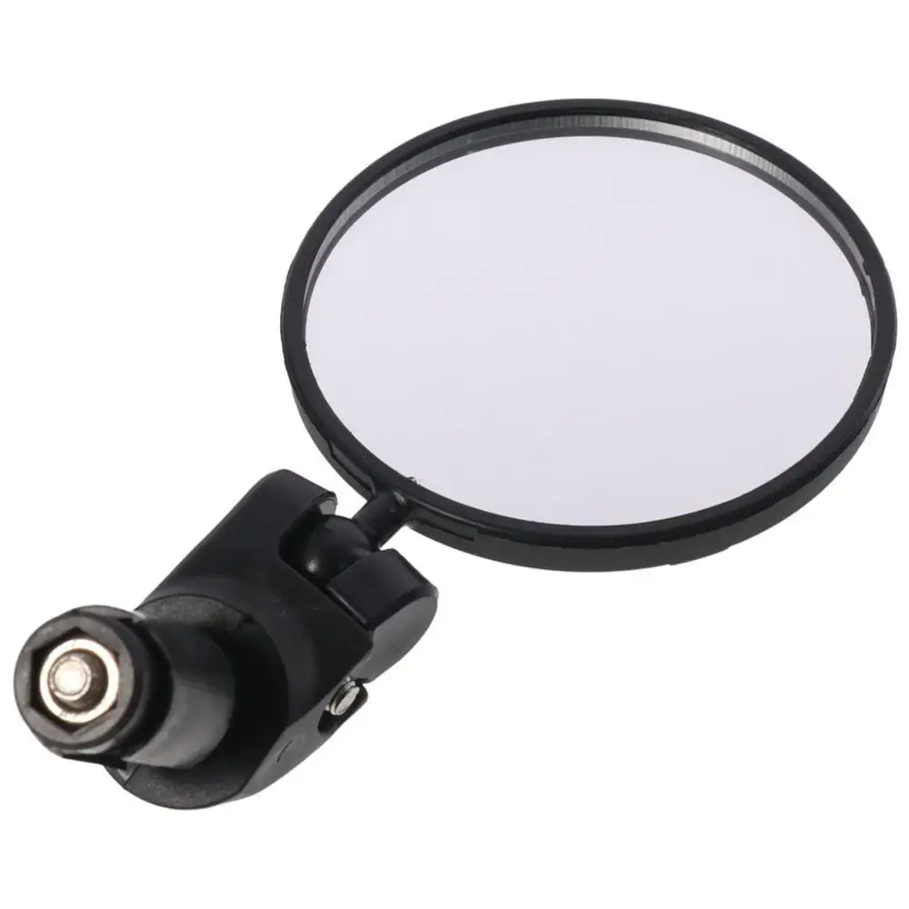 2pcs 유니버설 360 회전식 자전거 거울 광각 자전거 바 엔드 미러 HD 유리 볼록 렌즈 오토바이