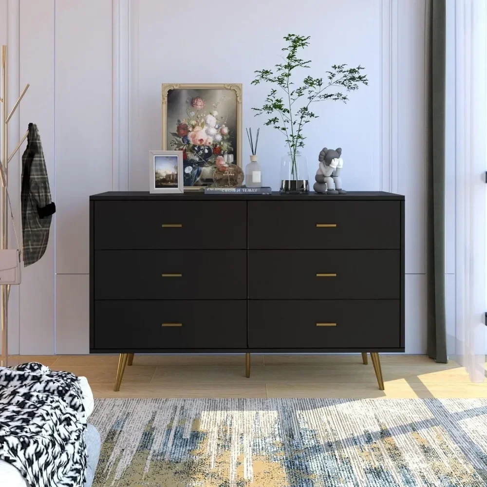 6 Drawer Dresser items makeup dressing table box container drawer nordic organizer woman coiffeuse dressers for Bedroom with Wide Drawers and Metal Handles