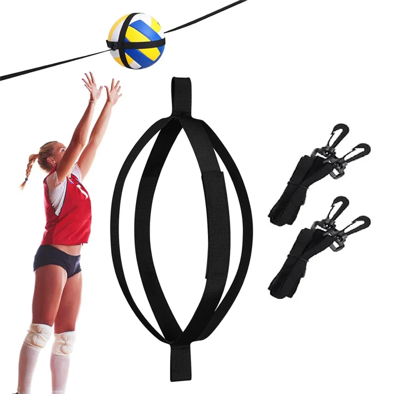 ELOS-Volleyball Training Aid, Volleyball Spike Hitting Serving Trainer, Adjustable Volleyball Training Belt Bouncing Trainer