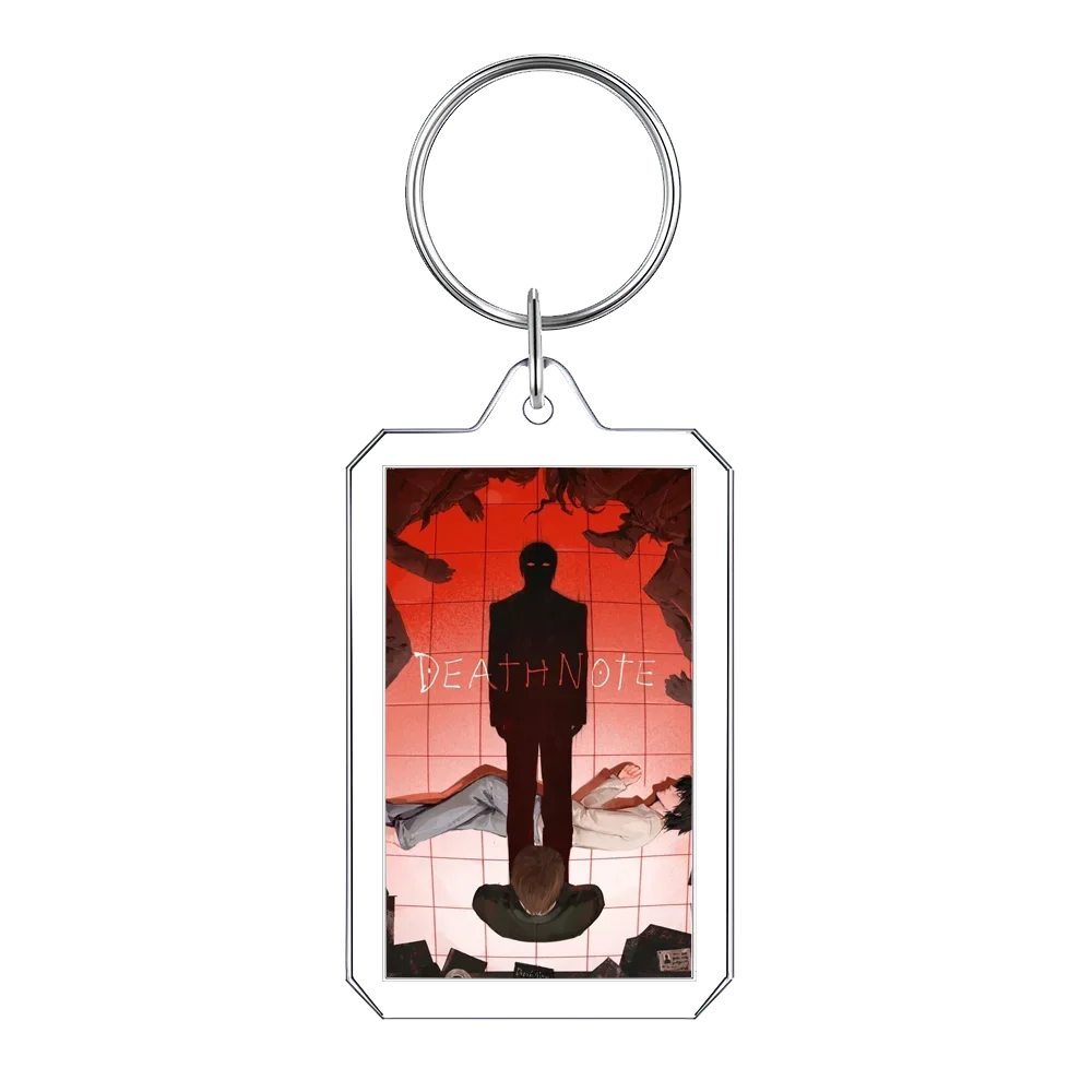 Death Note Schlüsselanhänger Anime Cartoon Yagami Licht Acryl Anhänger Rucksack Zubehör Kreative Student Dekorieren Foto Rahmen Geschenk – Detail 18