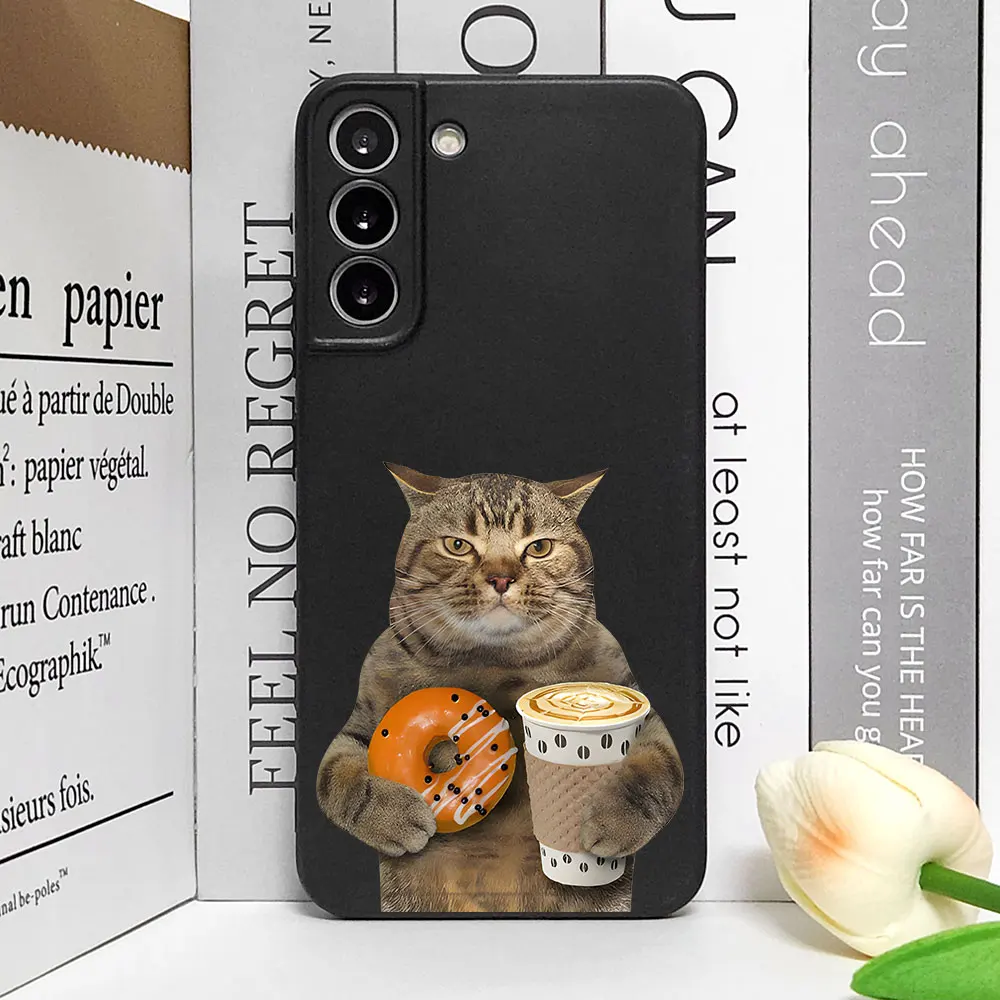 Funny Milk Bread Cat Phone Case for Huawei Honor 90 70 100 Pro Nova 10 11 9 P 60 P30 Mate 50 Pro Art Soft Silicone Covers Fundas