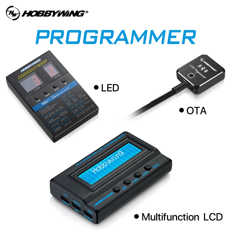 HOBBYWING ESC PROGRAMBOX PROセット Amazon.com: HOBBYWING Multifunction LCD Program Box Pro