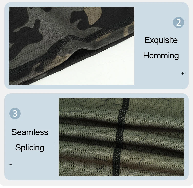 Fahrrad-Tarnmuster-Halswärmer für Frühling und Sommer, Unisex, Atmungsaktiver Multifunktionsschal, Sonnenschutz-Gesichtsmaske, Dehnbarer Camping-Schutz – Detail 8