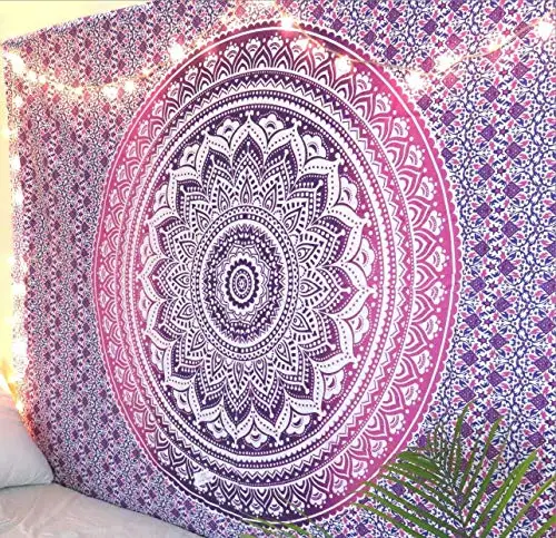 Tapestry Decorations Wall Tapestry for Bedroom Aesthetic Tapestry Hippie Boho Indie Bohemian Mandala India Bedroom Decor