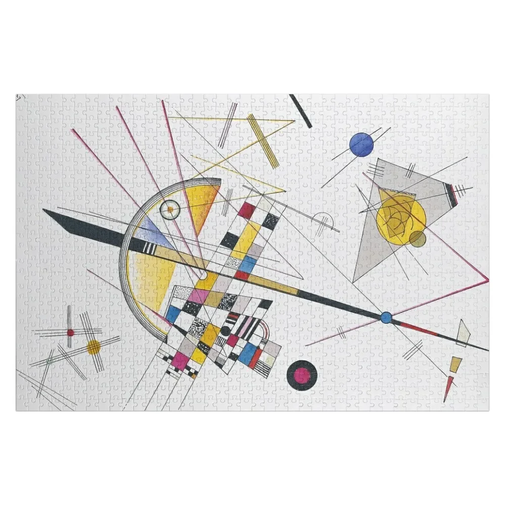 

Wassily Kandinsky Delicate Tension Jigsaw Puzzle Name Wooden Toy Personalized Gift Married Personalized Gifts Puzzle