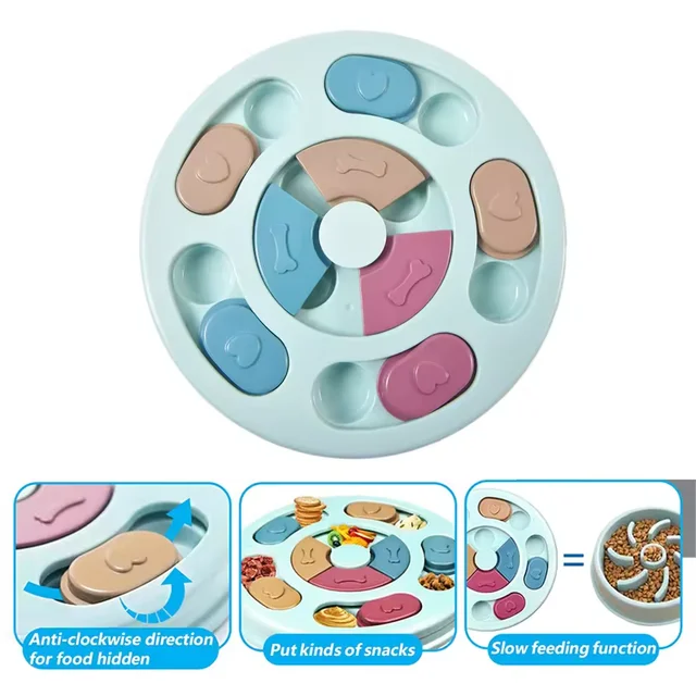 Dog educational toys, anti-choking bowl, slow feeding tray invisible food bowl non-slip dog bowl cat bowl pet fun supplies 5