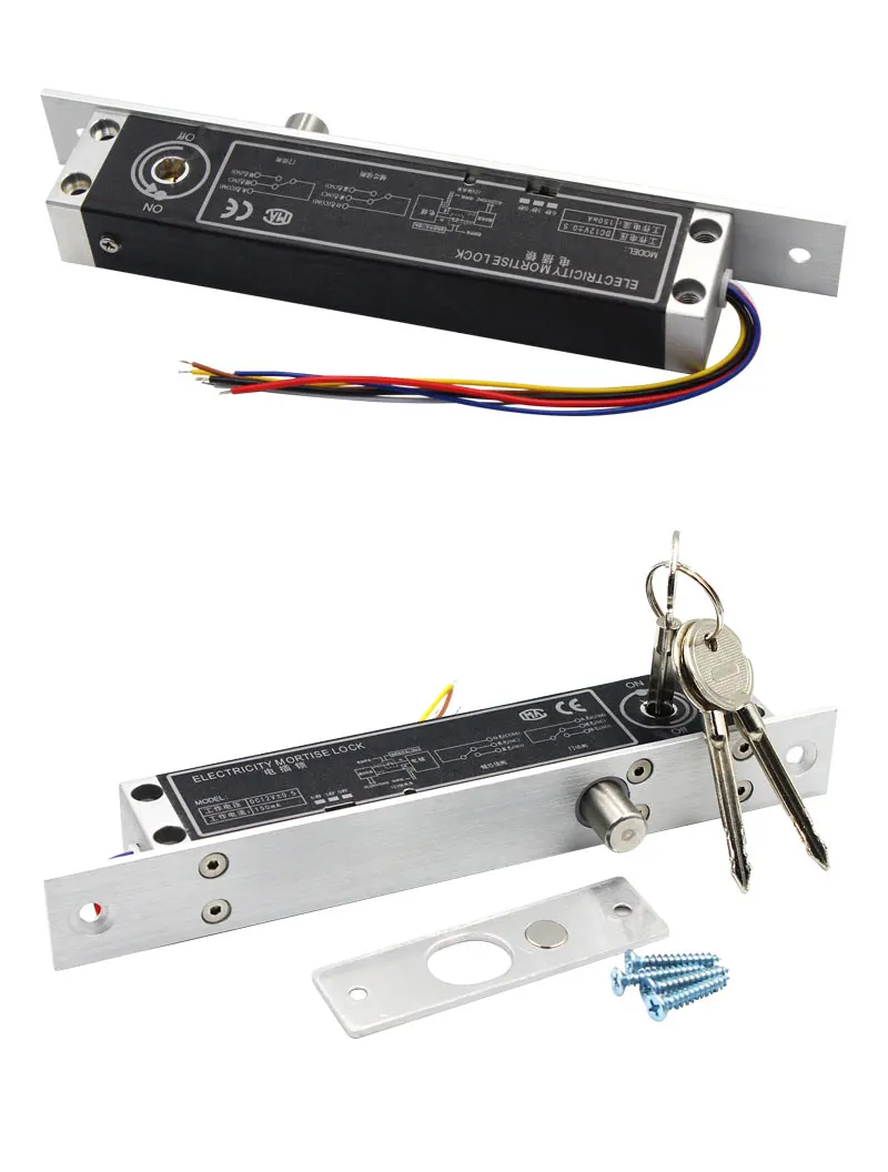 B9L B10LDC12V Electric Lock Alloy Deadbolt Time Delay Fail Secure Mortise Drop B