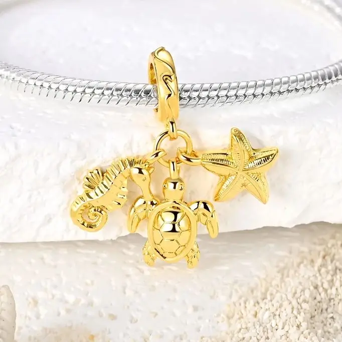 Sterling Ocean Charm Beads 4
