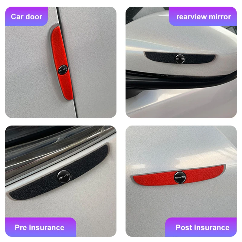 Car Door Edge Protectors – Anti-Scratch and Anti-Collision Door Guards, Set of 4