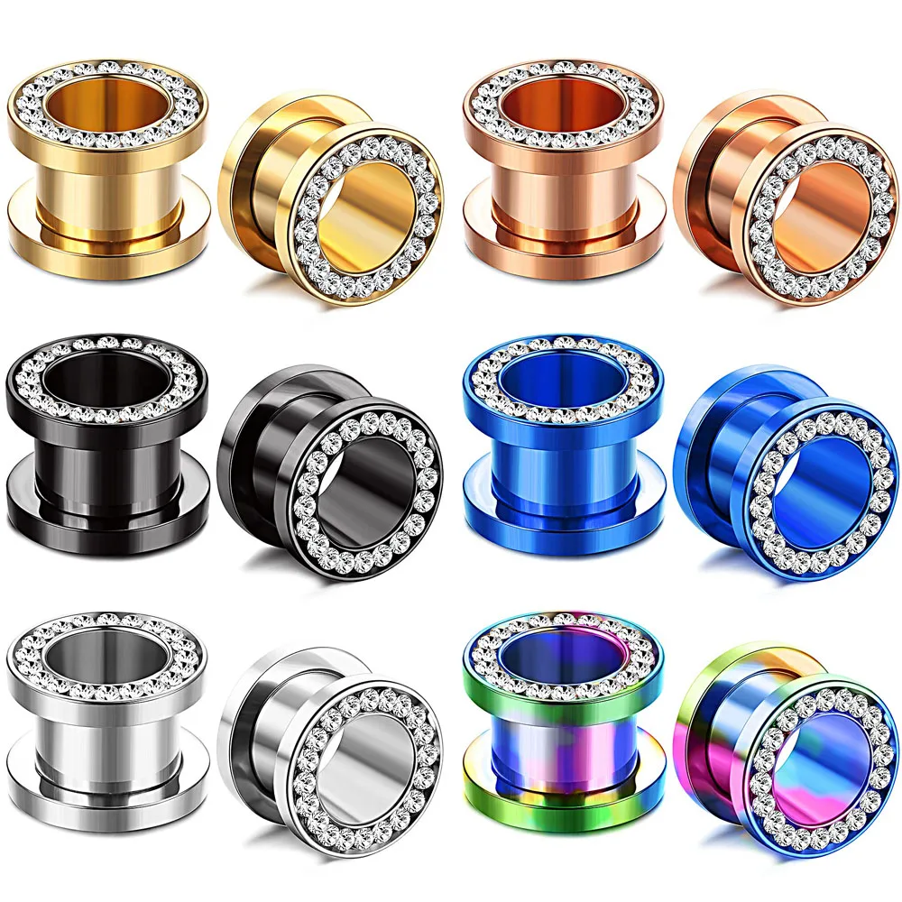 COPPIA Di Espansori Pendenti Tribali In Acciaio Chirurgico - Foto 7