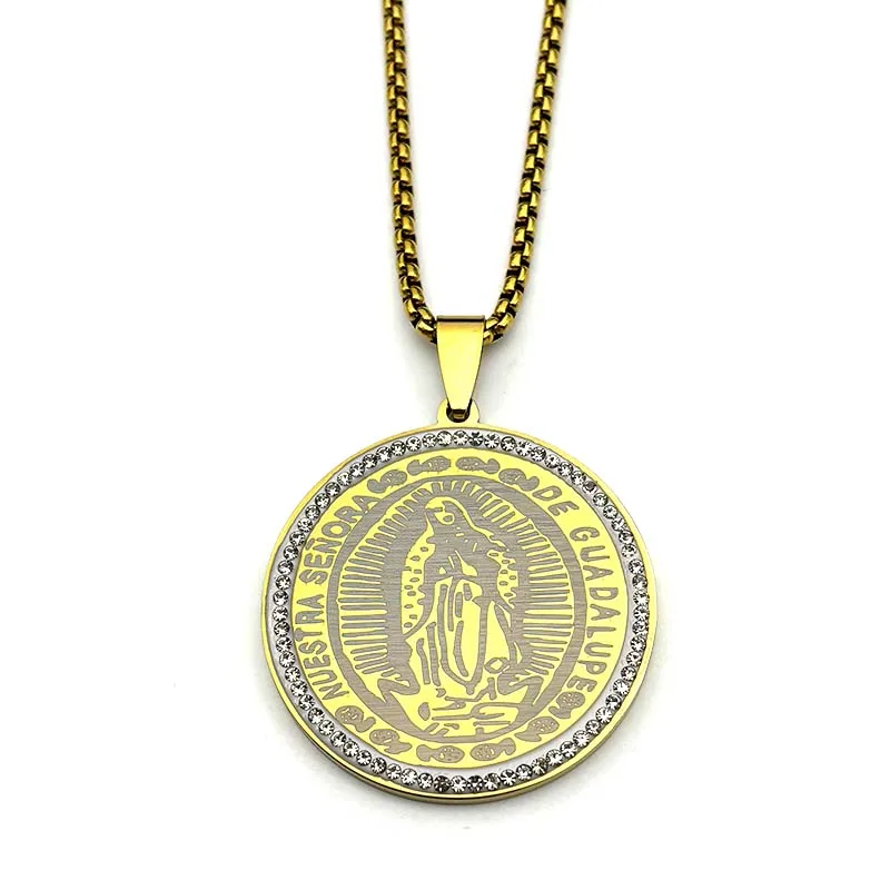 Virgin Mary Crystal Pendant 5