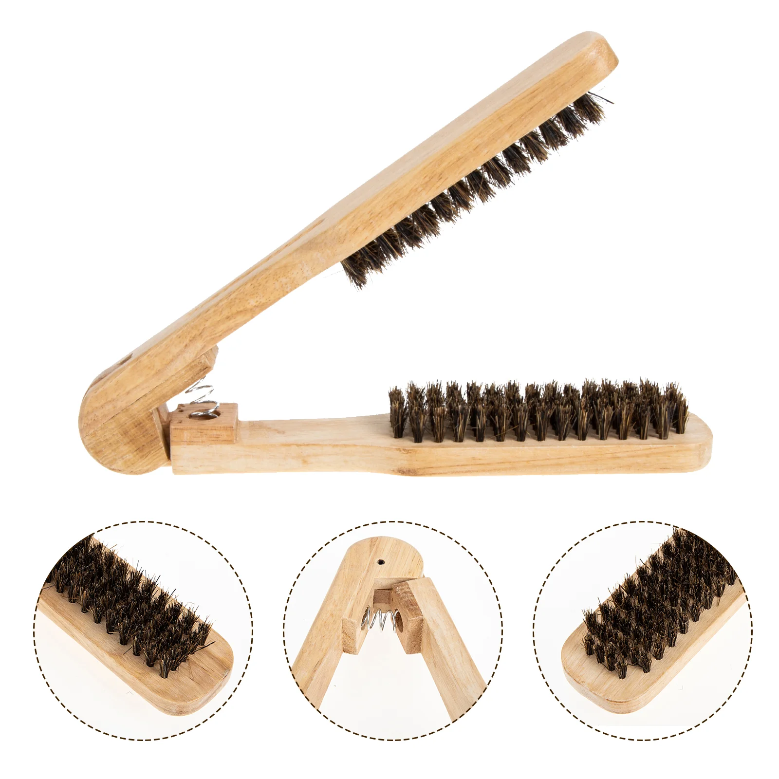 

Straightening Comb Bristle Hair Wooden Double Sided Brush Straightener Splint Detangler