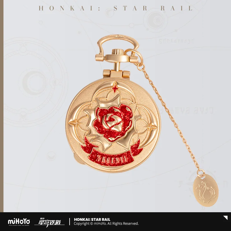 Game Honkai Star Rail Imitation Pocket Watch Pendant miHoYo Official Pure Beauty Gaijin No Double Series Anime 3D Keychain Gifts 6