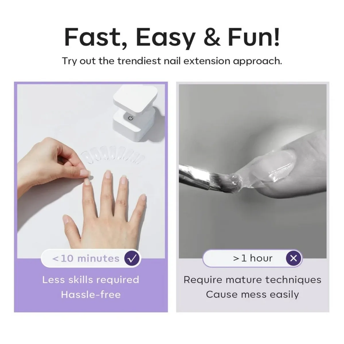 550개 코핀 아몬드 소프트 젤 네일 팁 가짜 하프 커버 프레스온 아크릴 네일 11가지 사이즈 인조 네일 DIY 매니큐어 연장 도구