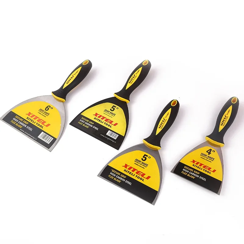 Carbon Steel Putty Knife Paint Tool Plaster Shovel Filling Spatula Wallpaper Paint Scraper Clean Spatula Construction Tool putty knife scraper