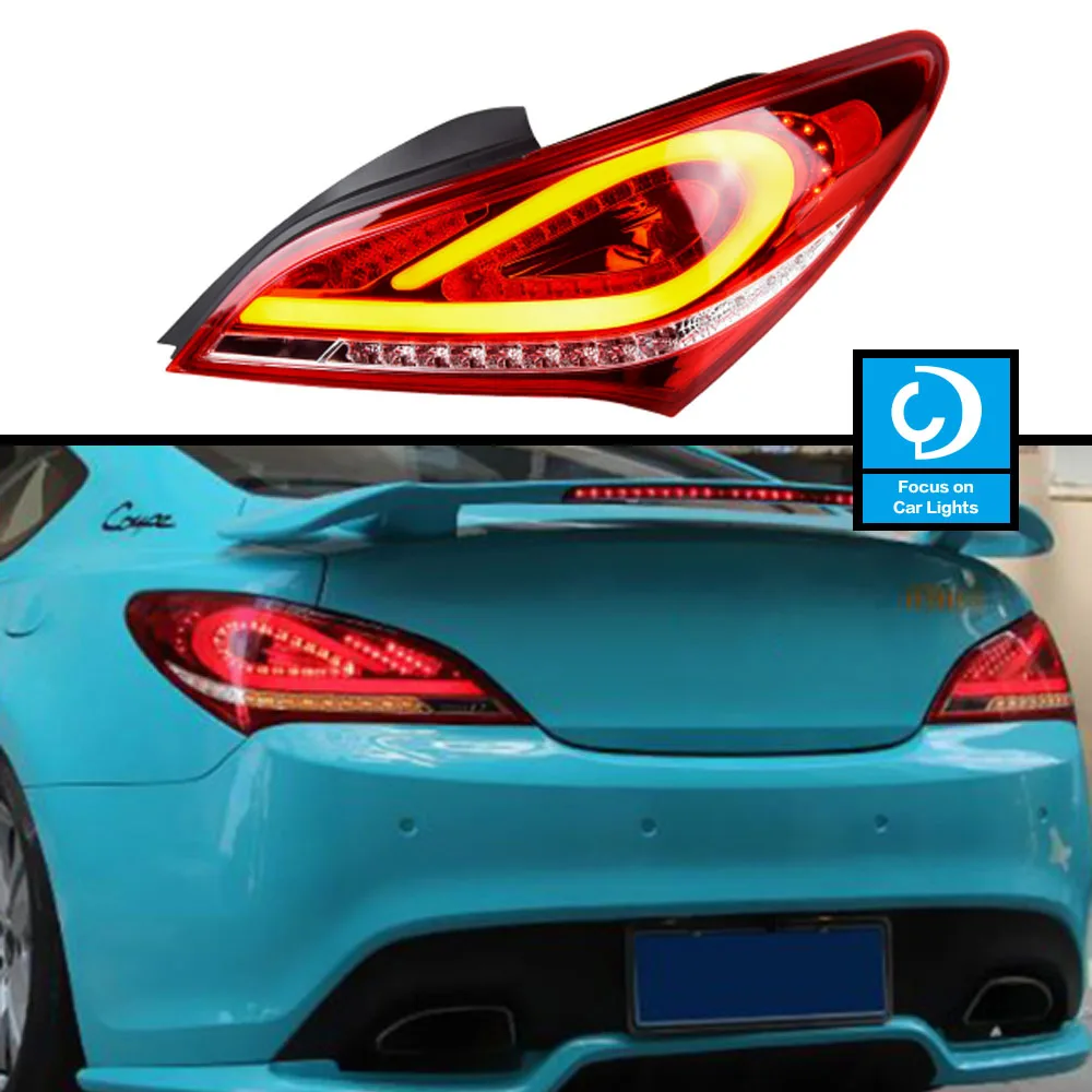 

Taillights Styling for Hyundai Rohens Coupe taillights 2009-2012 LED taillight LED DRL Assembly Upgrade Signal Auto Accessories