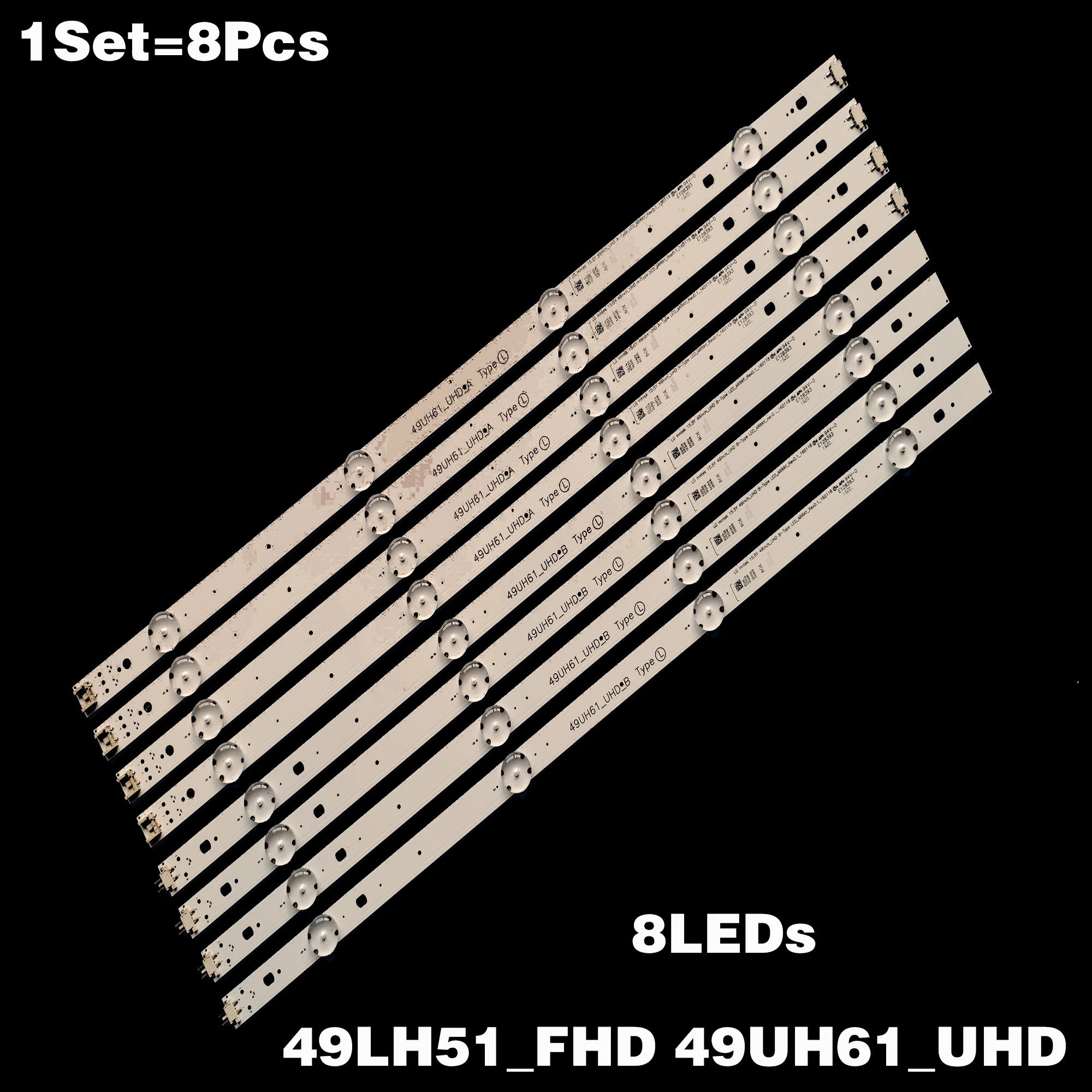 

NEW LED Backlight Strip Lamp For LG Innotek 15.5Y 49inch 49UH61_UHD_A/B Type_Rev0.1_160118 49LH5700 49UH603V