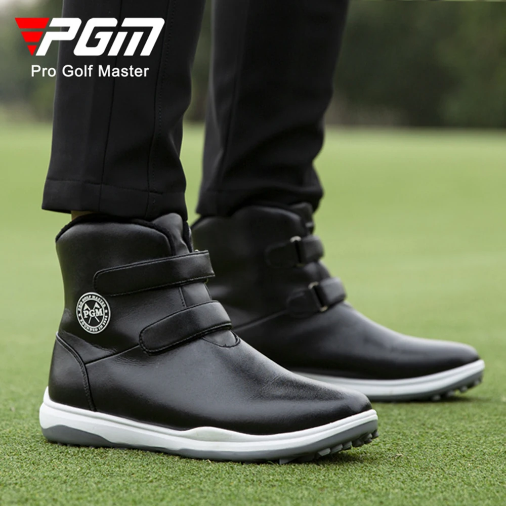 

Pgm Golf Shoes Women Winter Waterproof Boots Spikes Non-Slip Sneakers Ladies Velvet Warm Golf Boots High Ankle Walking Shoes