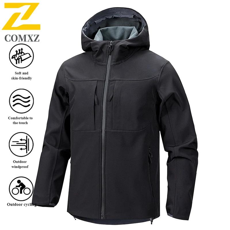 EiAO All Weather Softshell Jacket Men Women Waterproof Windproof Thermal Seam Sealed Outdoor Hiking Climbing Spring Autumn
