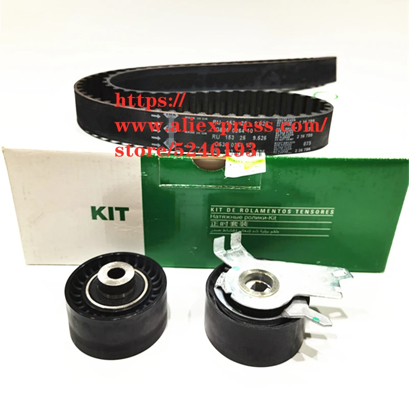 Juego de de motor para DFM, correa de distribución y tensor de sincronización, juego de tensor y tensor de cadencia para DFM, AX7 Feng, 2,0/2,3, 3 unids/set por Set|Correas, poleas y