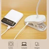 Portable USB Table Lamp Rechargeable Desk Lamp with Clip Bed Reading Night Light LED Touch 3 Modes Dimming Eye Protection Light 6