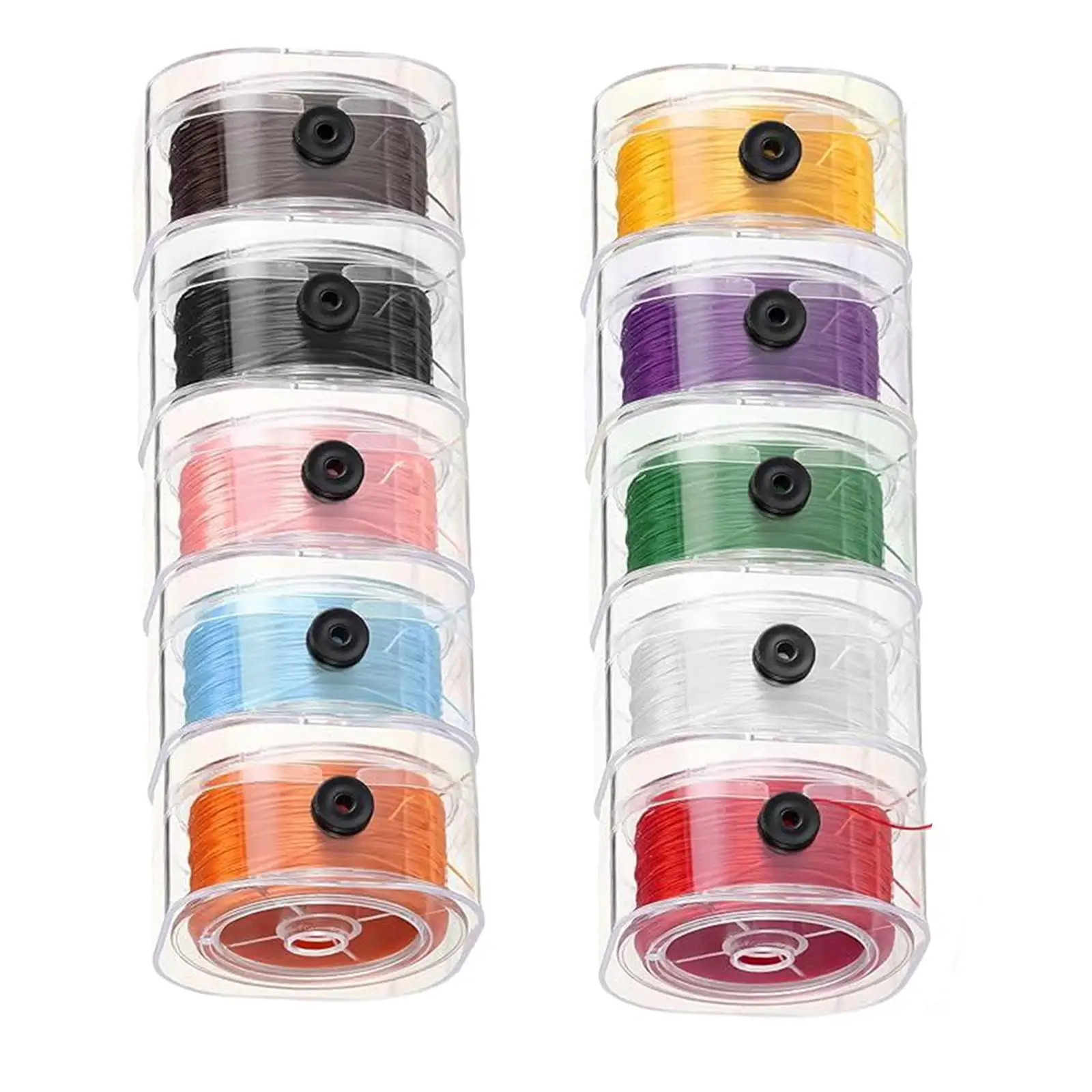 쥬얼리 제작용 휴대용 DIY 탄성 스트링 코드, 팔찌 구슬 코드, 걸이식 장식품, 0.8mm, 10 개