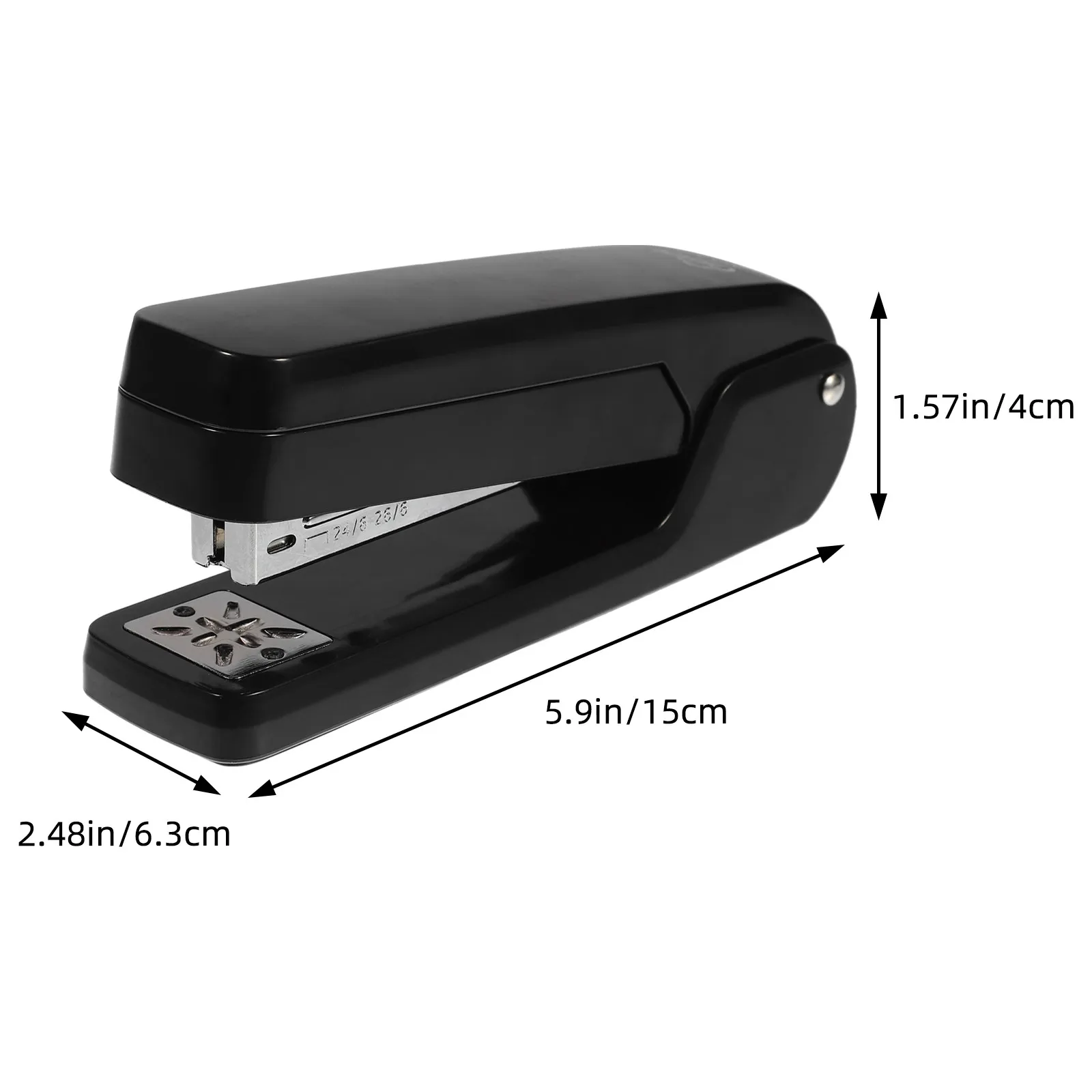 회전식 스테이플러, 고강도 플라스틱 금속 구조, 휴대용, 소형, 경량, 데스크탑 사무용 핸드 스테이플러 (종이 제본용)